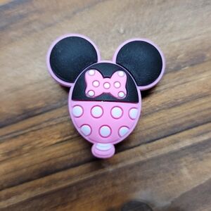 Minnie Mouse Balloon Croc Charm